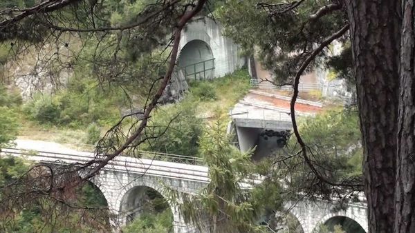 Ferrovia abbandonata della vecchia linea Calalzo