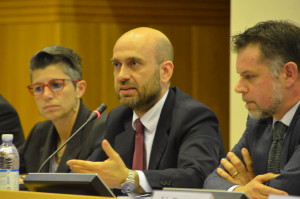 Marco Manzone, direttore marketing di Ariston Thermo Italia, durante la tavola rotonda di presentazione degli ultimi risultati sull’IoT.