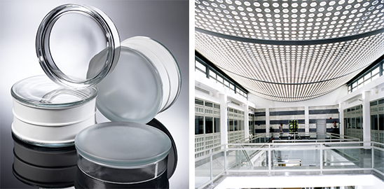 Seves: il mattone di vetro si adatta facilmente ad ogni ambiente, offrendo varie possibilità per arredare gli interni con stile, luce e originalità.