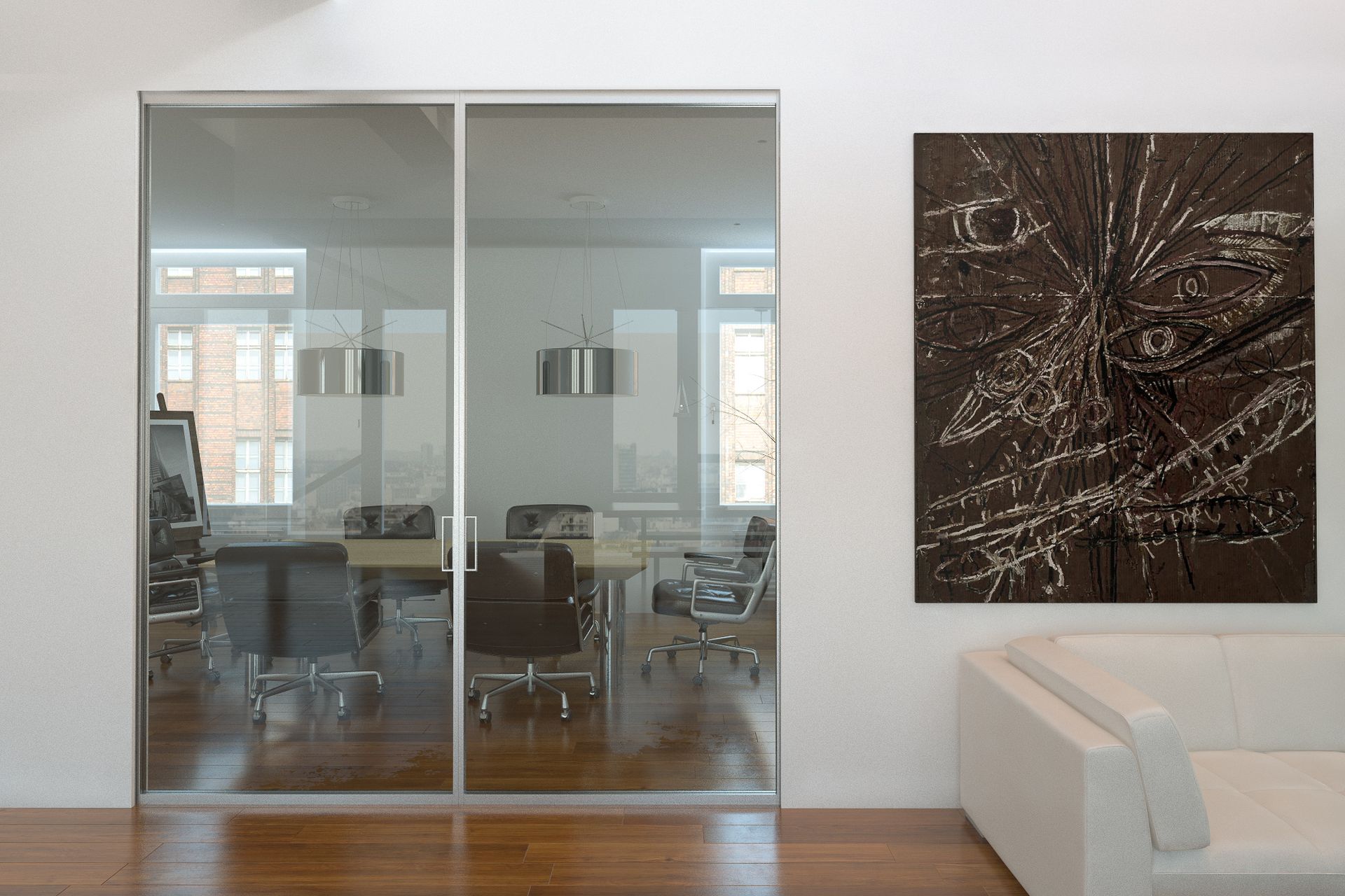 La porta in vetro protagonista dell’interior design